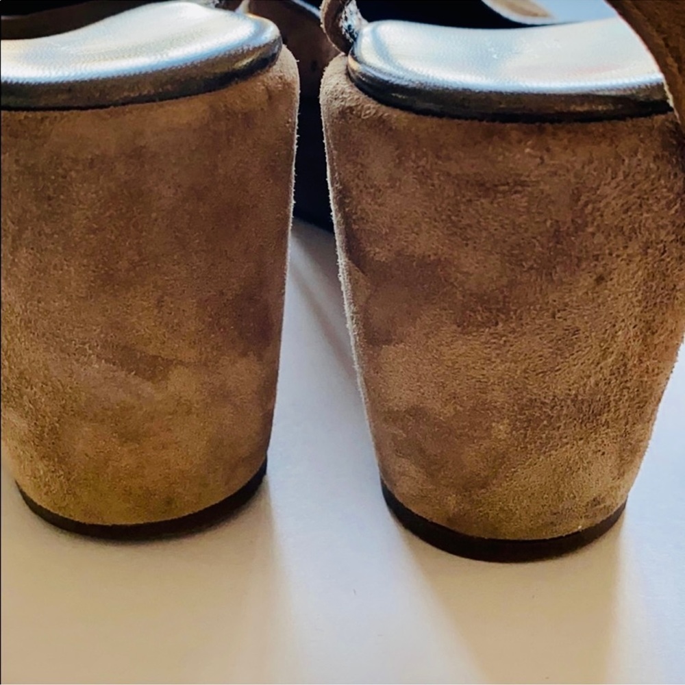 Cordani made in Italy suede leather strappy platforms - Picture 5 of 6